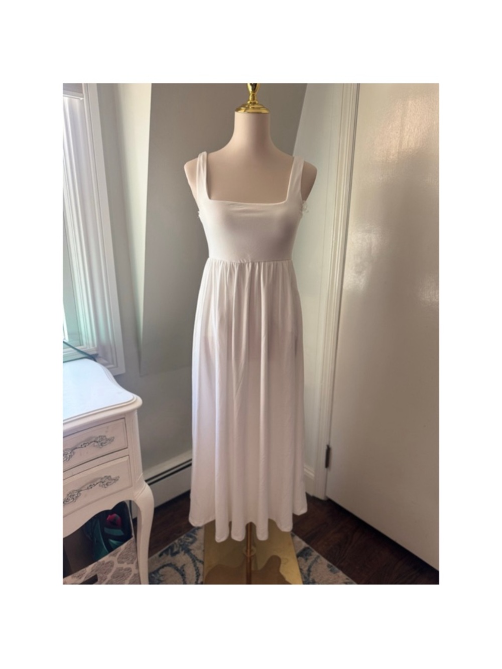 Ardene White Square-Neck Maxi Dress